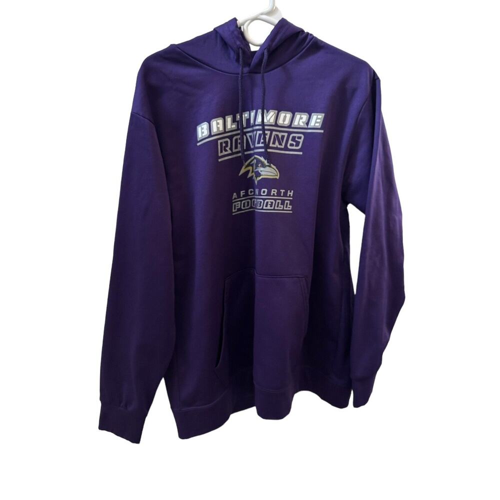 RAVENS HOODIE Men Size Large NFL Team Apparel Baltimore Football DYLAN On Back